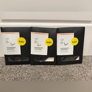 NWT Knix unstoppable underwear super leakproof bikini large black